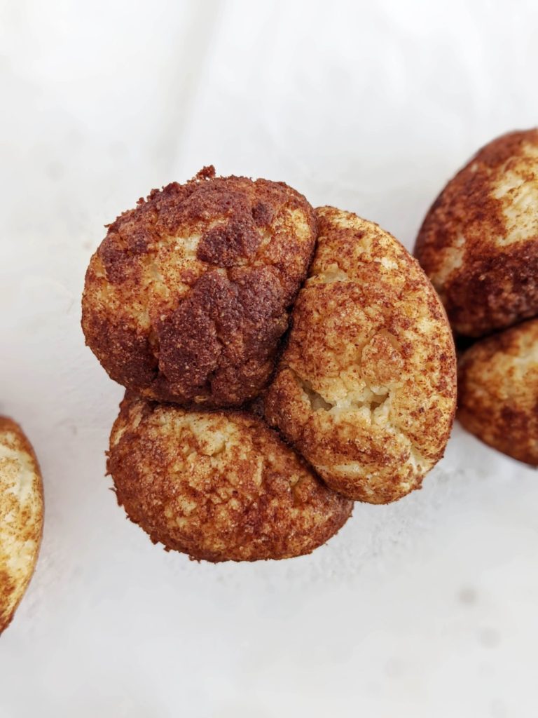 Soft and sweet Protein Monkey Bread Muffins but healthy, sugar free and low fat! Protein monkey bread bites use protein powder, greek yogurt and monkfruit sweetener, and is a great healthy monkey bread recipe from scratch!