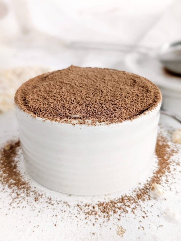 Rice Cake Tiramisu is an easy twist on the classic Italian dessert. It’s made with rice cakes instead of ladyfingers, and protein powder instead of sugar, but just as creamy and delicious.