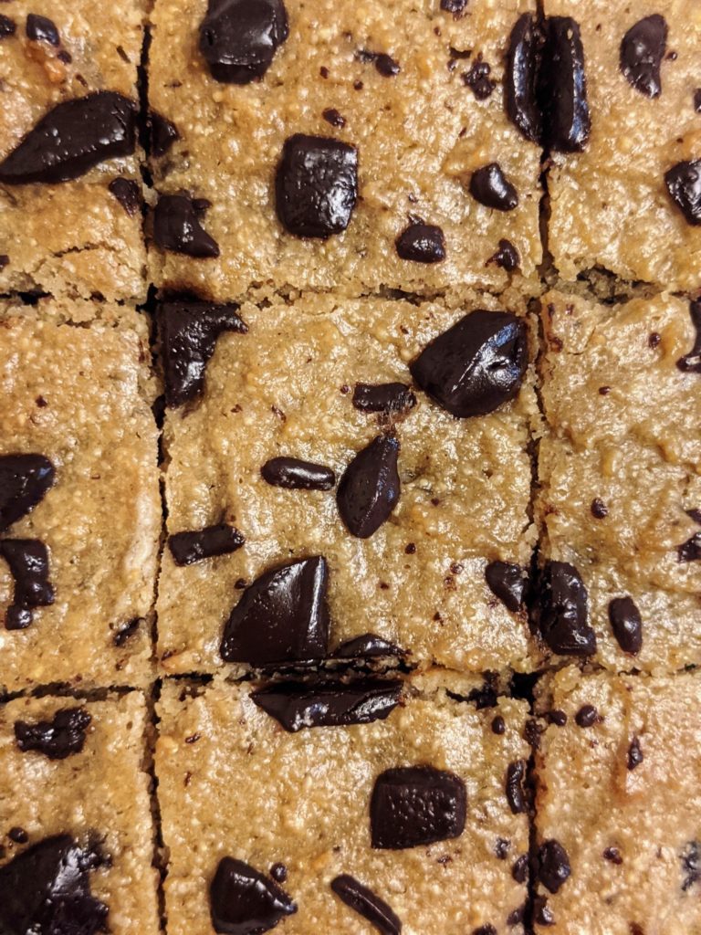 Sugar free, Dairy free and Gluten and healthy chocolate chunk tahini cake made with cashew flour : A healthy and tasty paleo friendly that's also nut free!