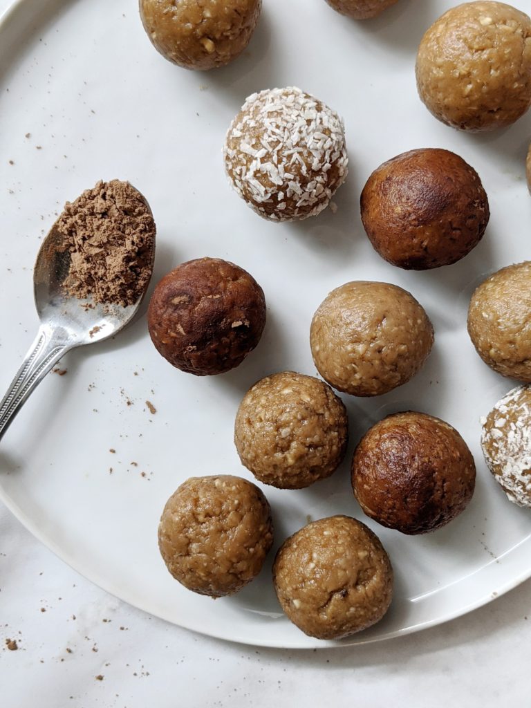 Use protein powder for these banana oatmeal protein power balls for an energy boost in the form of dessert!