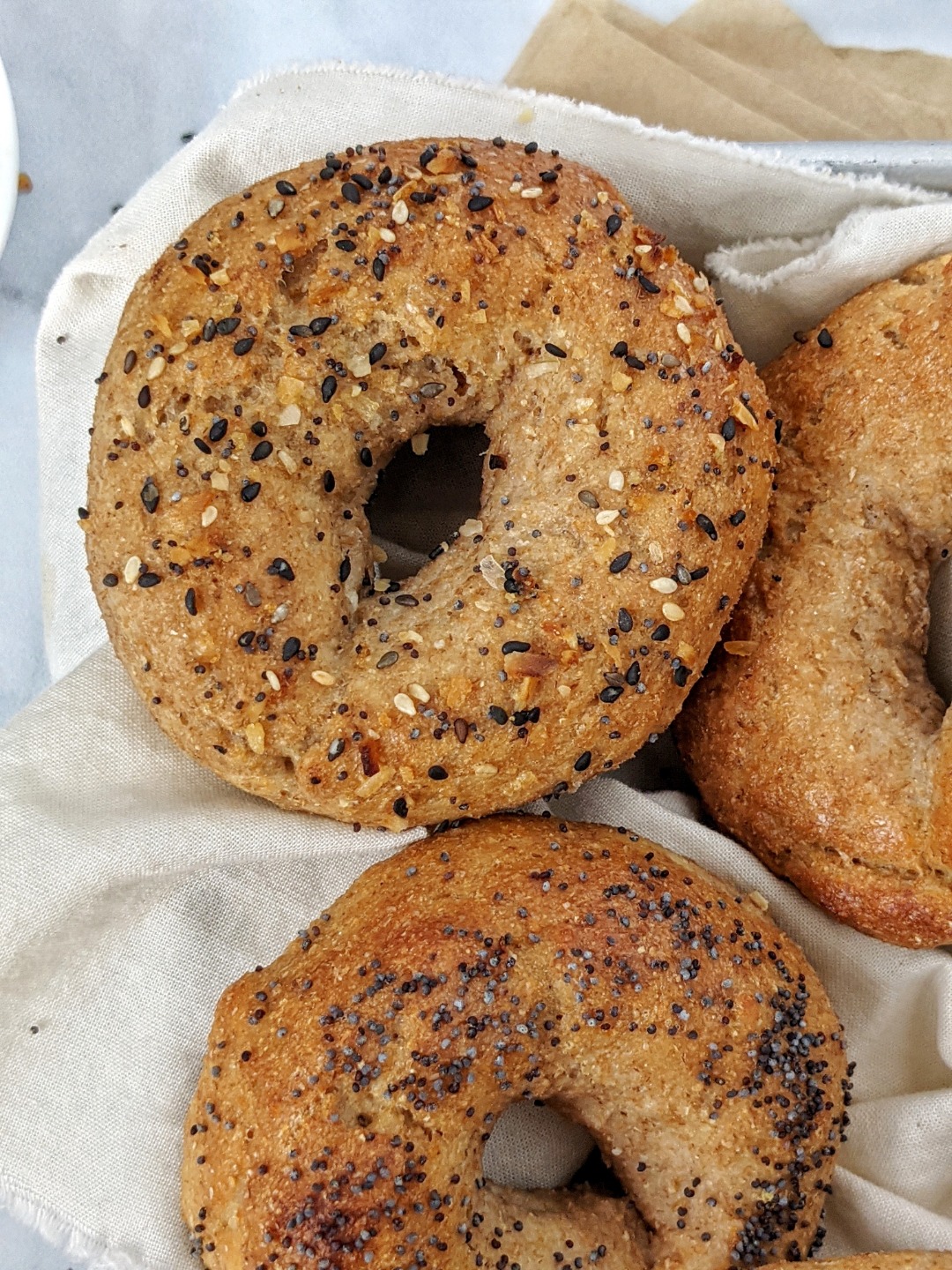 Quick & Easy 2 Ingredient Whole Wheat Bagels image