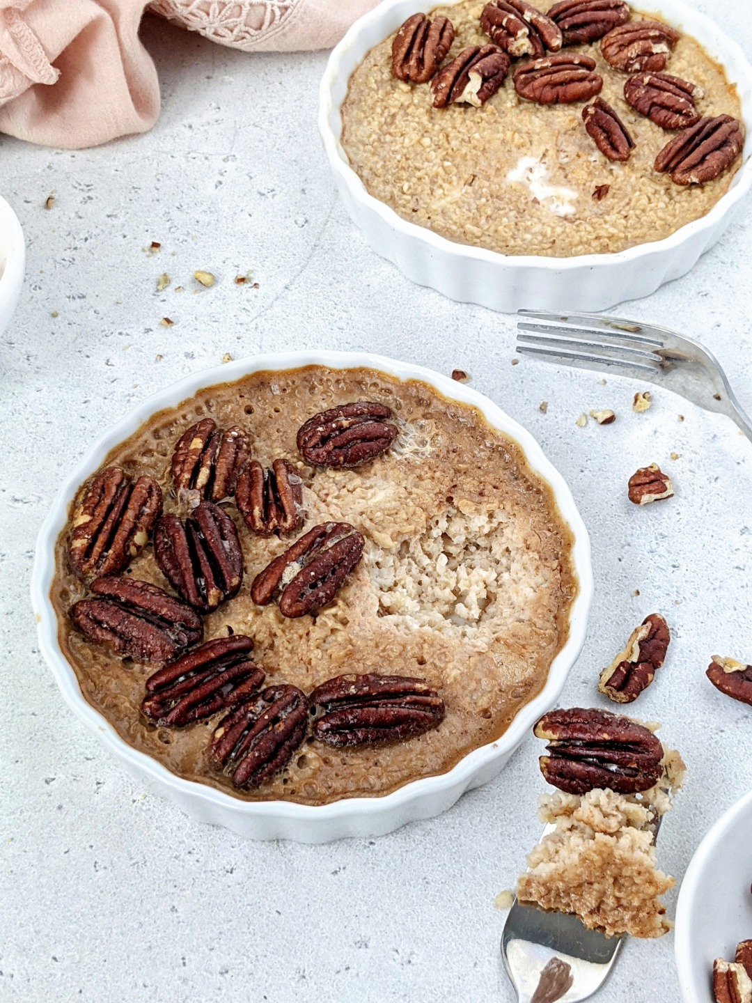 Pecan Pie Baked Oatmeal For One - Easy as Pie! | Hayl's Kitchen