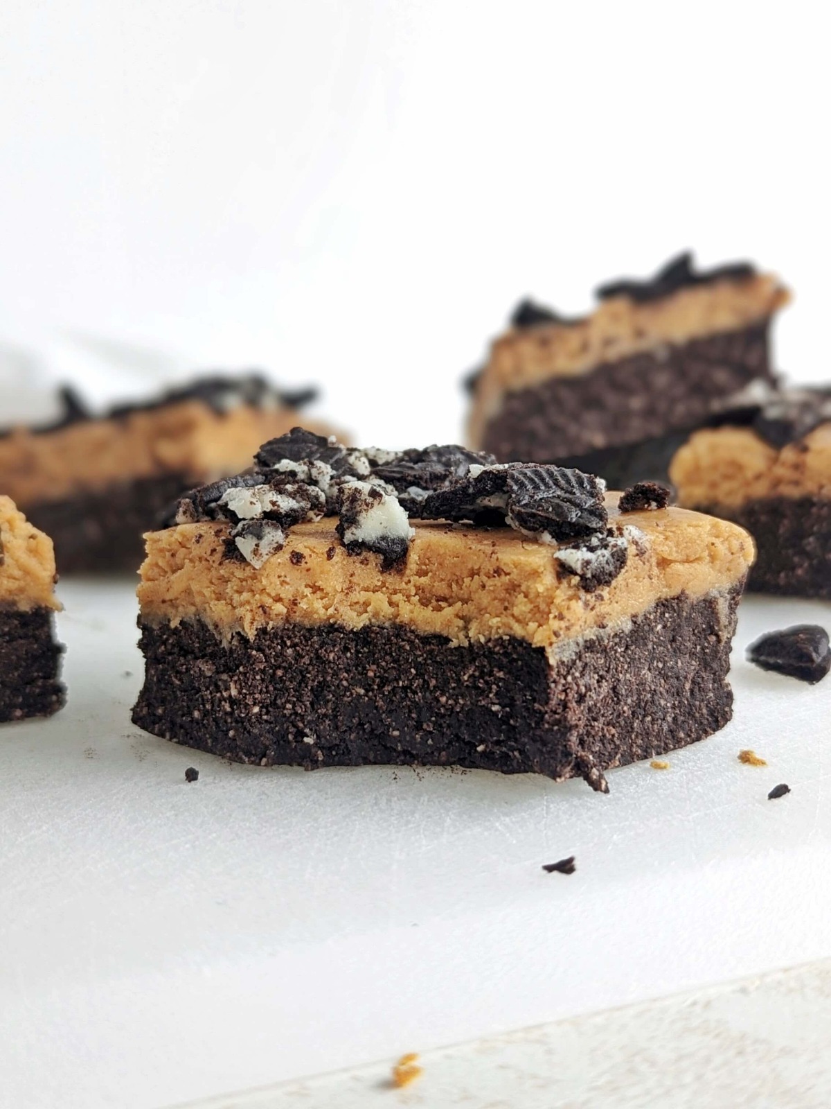 Oreo Peanut Butter Protein Bars No Bake, and Rich! Hayl's Kitchen