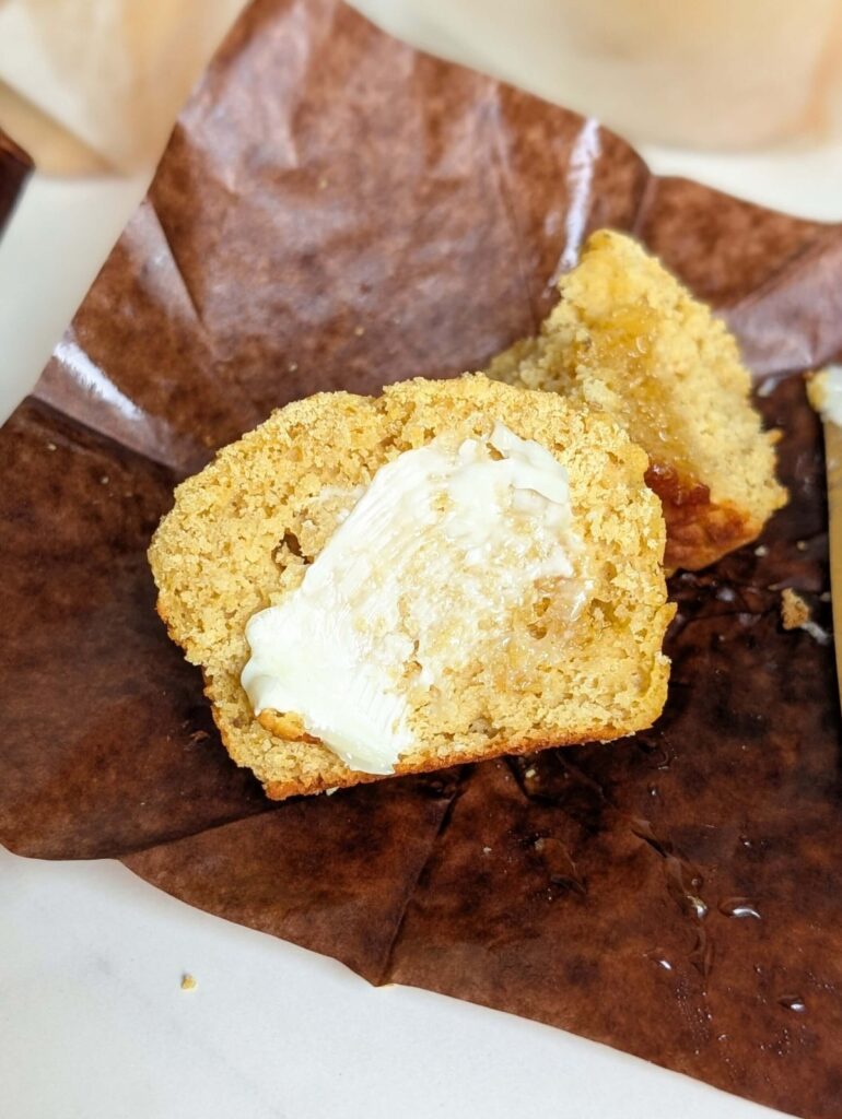 Cornbread Protein Muffins offer the perfect blend of classic comfort and high-protein nutrition. Low in sugar and fat and moist with a sweet-savory flavor, they’re ideal as a snack, side dish, quick breakfast, or post-workout treat.