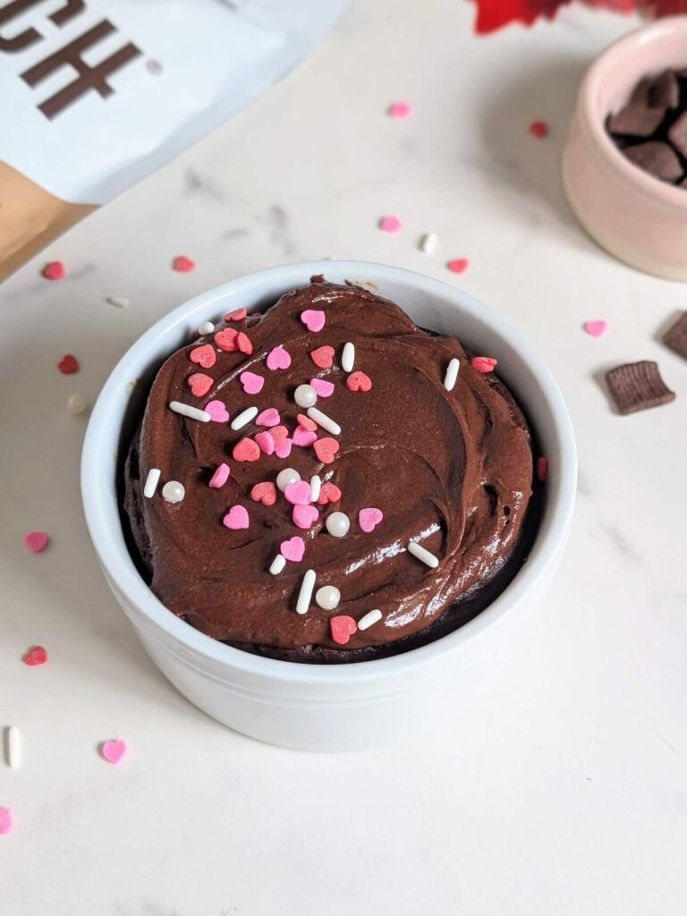 This Flourless Protein Brownie for 2 is a high-fiber, no-flour, no-added-sugar dessert made with cereal instead of flour! This Healthy Small Batch Brownie is easy to make, packed with protein, and perfect for a guilt-free treat.